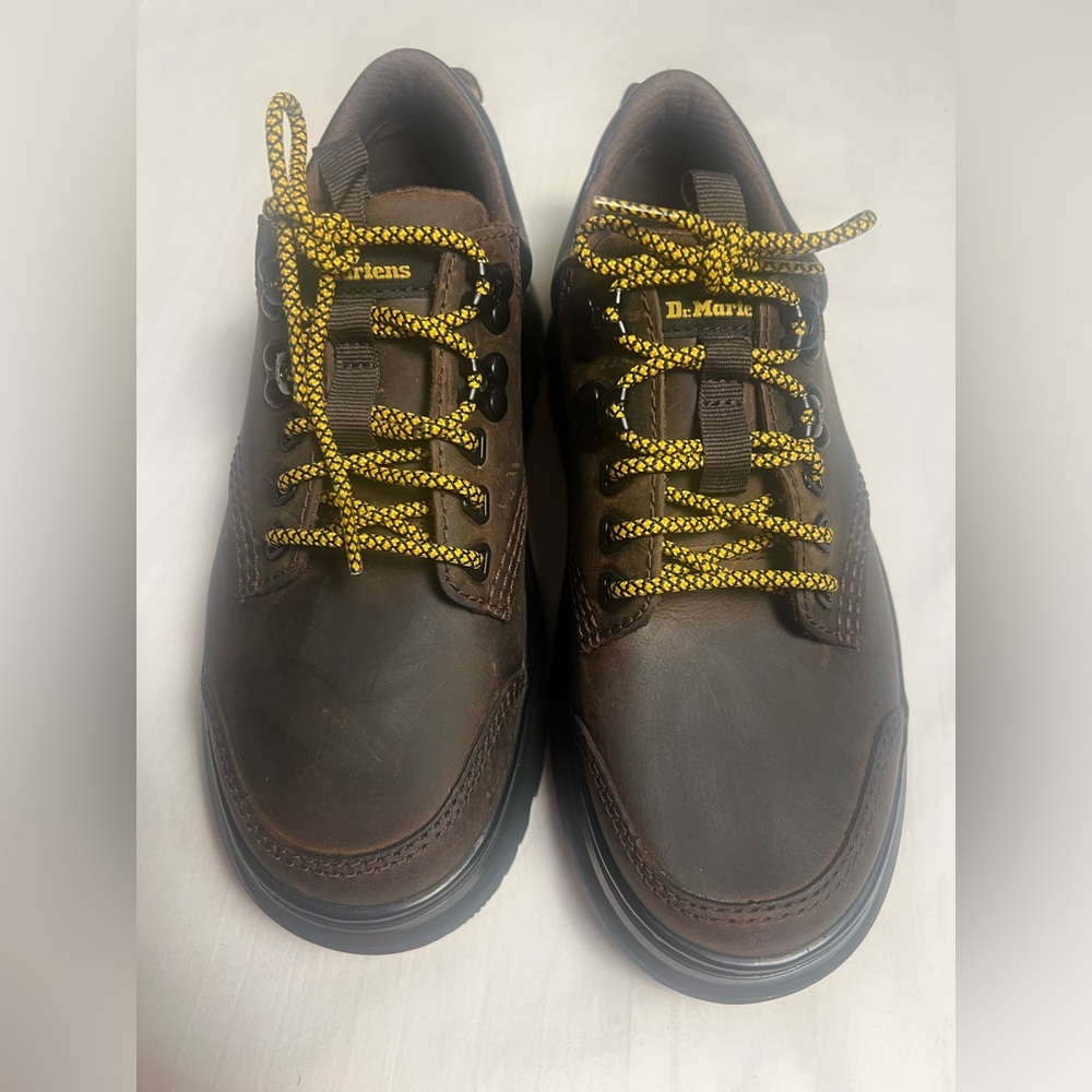 Dr. Martens Tarik Lo Leather Utility Shoes Dark Brown Size 6 Ladies 5 Men NWOB - Picture 10 of 13
